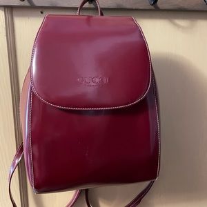 Vintage Gucci maroon backpack